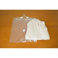 オリエント 圧縮袋 衣類 フラットバルブ式 つるせる衣類圧縮袋 ショート 吊るせる 2枚入り 313098 1個（直送品）