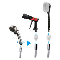 タカギ 【散水パーツ】 シャワーコネクター GWA67WH 1個（直送品）