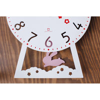 ヤマト工芸 振り子時計 木製 yamato CHILD clock うさぎ 246542 1個（直送品）