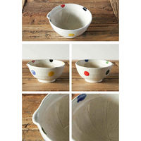 丸利玉樹利喜蔵商店 すり鉢 6号 20cm 片口 水玉 陶器 280274 1個（直送品）