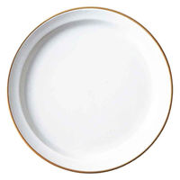 丸利玉樹利喜蔵商店 プレート 16cm S エッジライン 陶器 食器 ホワイト 288111 1個（直送品）