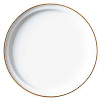 丸利玉樹利喜蔵商店 プレート 20cm M エッジライン 陶器 食器 ホワイト 288115 1個（直送品）