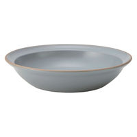 丸利玉樹利喜蔵商店 プレート 21cm エッジライン カレー&パスタ 陶器 食器 グレー 288133 1個（直送品）