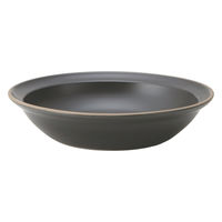 丸利玉樹利喜蔵商店 プレート 21cm エッジライン カレー&パスタ 陶器 食器 ブラック 288134 1個（直送品）