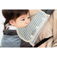 日本エイテックス よだれカバー カドリー ショルダー&コーナーカバー スリムタイプ 日本製 ストライプブルー 322014 1個（直送品）