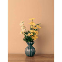 東京かんかん 花瓶 セラミックベース 直径11×高さ15cm ブルー 391904 1個（直送品）