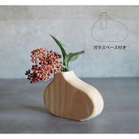 グローバルアロー 花瓶 welms ウッドベース A 一輪挿し 483366 1個（直送品）
