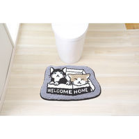 カキウチ 玄関マット 室内 マルチマット 45×60 ハチワレ 483553 1個（直送品）