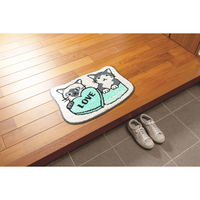 カキウチ 玄関マット 室内 マルチマット 45×60 シャムハチ 483554 1個（直送品）