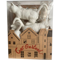 グローバルアロー ガーランド LUMO LED付き 猫 シロ 484631 1個（直送品）