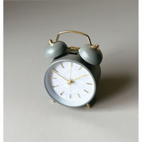 グローバルアロー 目覚まし時計 Marmo AC Bell 連続秒針 置き時計 グレー 484744 1個（直送品）