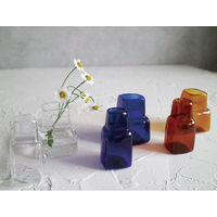 グローバルアロー 花瓶 welms. Labo vase ワイド フラワーベース ブルー 485718 1個（直送品）