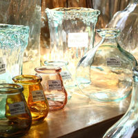 SOW 花瓶 VALENCIA リサイクルガラス ミニフラワーベース CERO パープル 492767 1個（直送品）