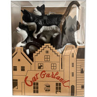 グローバルアロー ガーランド LUMO LED付き 猫 ハチワレ 484632 1個（直送品）