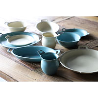 丸利玉樹利喜蔵商店 ボウル 22cm オーバルボウル NARU 持ち手付き 陶器 ベージュ 343383 1個（直送品）