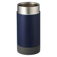 トレードワークス ペットボトルホルダー 640ml zalatto ボトルホールドサーモタンブラー ステンレス ネイビー 364033 1個（直送品）