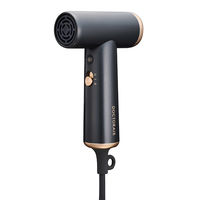 ドリームイファクトリー ドクターエア ミラジェット ドライヤー スムースブラック BDR-01BK 1台（直送品）