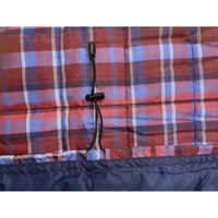 大阪繊維資材 あったかエアブランケット レッド×ネイビー W130×H80cm IMA95103 1個（直送品）