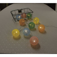 丸和貿易 ガーランド ライト LEDスイッチライト コットンボール 10球 316273 1個（直送品）