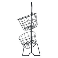 アビテ キッチンラック アーチ ラウンドバスケット ブラック 358404 1個（直送品）