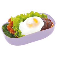 イエロースタジオ 弁当箱 1段 600ml レカ オーバル バイオマスプラスチック ライラックパープル 388277 1個（直送品）
