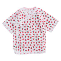 ウェーブ 肌着 ベビー 50~60cm フルーツ 短肌着 綿100% イチゴ 399836 1個（直送品）