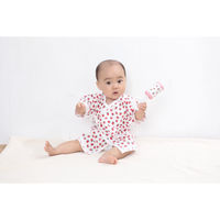 ウェーブ 肌着 ベビー 50~60cm コンビ肌着 フルーツ 綿100% イチゴ 399838 1個（直送品）