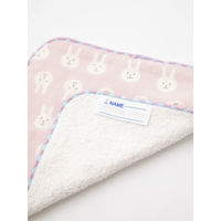 ウェーブ ミニタオル ガーゼミニハンカチ 15×15cm うさぎ ピンク 408038 1個（直送品）