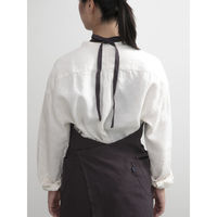 ウェーブ エプロン 無地 環境のことを考えるラップエプロン COCOWALK 茄子紺 412192 1個（直送品）