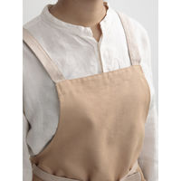 ウェーブ エプロン 無地 しっかりお尻が隠れるラップエプロン COCOWALK ベージュ 412195 1個（直送品）