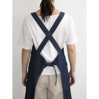 ウェーブ エプロン オーバーオール風エプロン COCOWALK ネイビー 422776 1個（直送品）