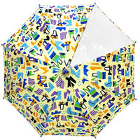 ユアーズアーミーワールド 傘 WORK!WORK!CAR 子供用 Mサイズ 50cm 手開き イエロー 432465 1個（直送品）
