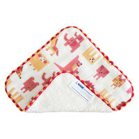 ウェーブ ミニタオル 15×15cm ブロックアニマル ピンク 433501 1個（直送品）