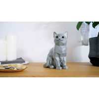 キシマ 貯金箱 スオーラ マネーバンク ネコ 467956 1個（直送品）