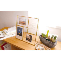 キシマ フォトフレーム マルチフェイス メタルフレーム ハガキ判 4枚 467959 1個（直送品）