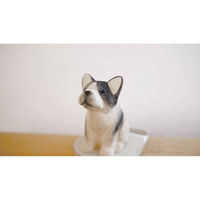 キシマ スマホスタンド フィーカ 動物 木彫り フレンチブル 468155 1個（直送品）