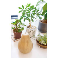 キシマ オブジェ 北欧風木調マネーバンク 陶器 洋梨 468157 1個（直送品）