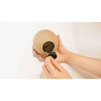 キシマ オブジェ 北欧風木調マネーバンク 陶器 リンゴ 468158 1個（直送品）