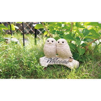 キシマ ガーデンオーナメント アウル 2羽セット フクロウ 469984 1個（直送品）