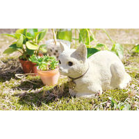 キシマ ガーデンオーナメント シッティングキャット ネコ 469987 1個（直送品）