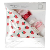 ウェーブ ベビー ハンカチ ニギニギハンカチ フルーツ ガーゼ パイル イチゴ 473362 1個（直送品）