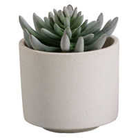 アビテ 植木鉢 モノクローム ポット M ホワイト 474918 1個（直送品）