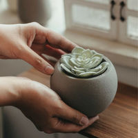 アビテ 植木鉢 モノクローム ポールポット S グレー 474923 1個（直送品）