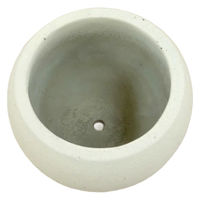 アビテ 植木鉢 モノクローム ポールポット M ホワイト 474924 1個（直送品）