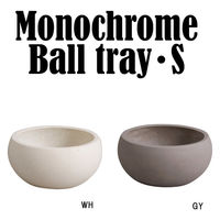 アビテ 植木鉢 モノクローム ボールトレー S グレー 474929 1個（直送品）