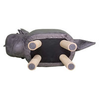 アビテ アニマルスツール 恐竜 座面高26.5cm ティーア・スツール・トリケラトプス グレー 477399 1個（直送品）