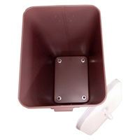 アビテ 収納ボックス バルトゥ コンテナカート キャスター付き 13L 幅27×奥行21×高さ43cm ブラウン 477924 1個（直送品）