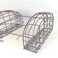 アビテ かご 壁掛け スウェル ウォールラック 幅23×奥行11×高さ14.5cm ブラウン 477953 1個（直送品）