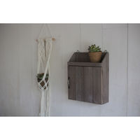 アビテ 収納ボックス 壁掛け デタンデュ ウォールキーフック 木製 幅23×奥行9×高さ27.5cm 477954 1個（直送品）