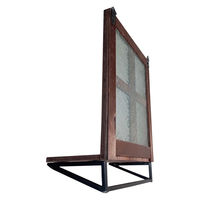 アビテ ガーデンオーナメント フルーラ ウォールシェルフ ブラウン 479122 1個（直送品）